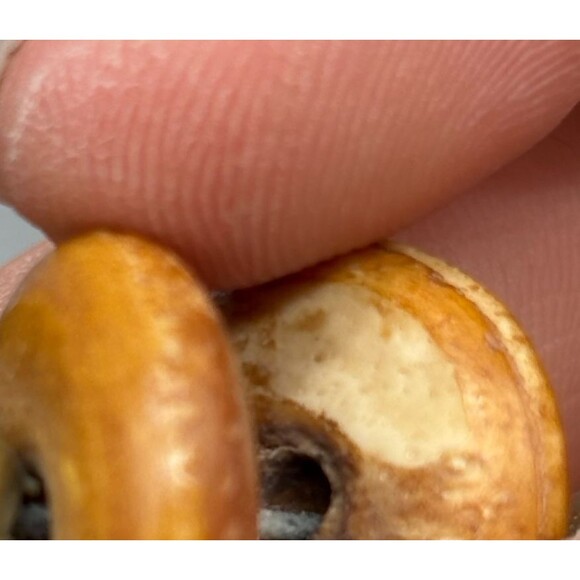 Tribal Style Statement Necklace Brass Bone Horn Wood Stone Beads 1970s Boho - Picture 11 of 16